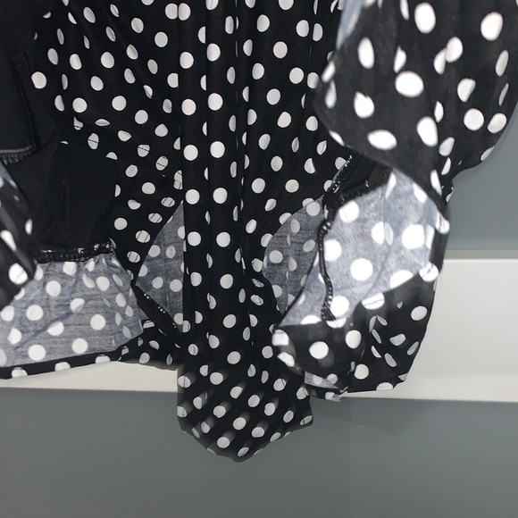 Coco Reef Black and White Polka Dot One Piece Swimsuit - Picture 4 of 7